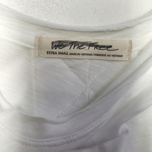 Free People Aria Trapeze Top White Women's Size Extra Small Oversized - Picture 10 of 13